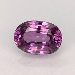 Spinelle violet naturelle coupe ovale, 2,12 ct, VVS-VS