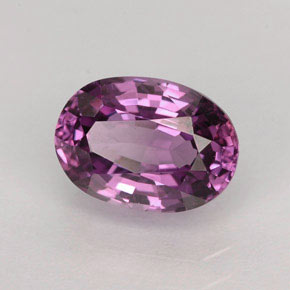 Spinelle violet naturelle coupe ovale, 2,12 ct, VVS-VS