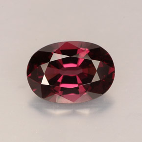 Spinelle rouge naturelle coupe ovale, 1,64 ct, VVS-VS
