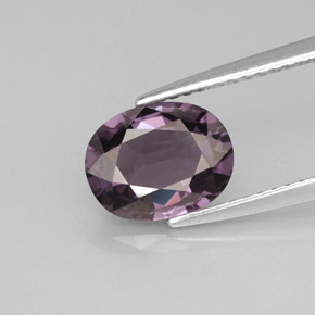 Spinelle violet naturelle coupe ovale, 2,03 ct, VVS-VS