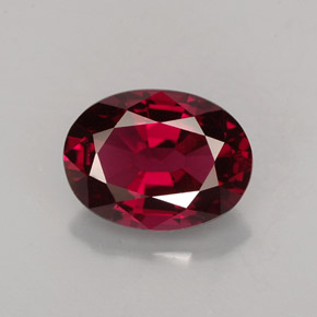 Spinelle rouge naturelle coupe ovale, 1,77 ct, VS