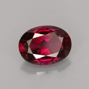 Spinelle rouge naturelle coupe ovale, 1,77 ct, VS