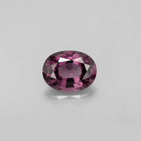 Spinelle violet naturelle coupe ovale, 1,44 ct, VS