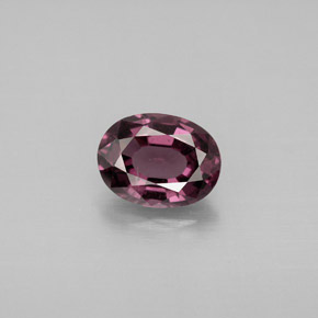 Spinelle violet naturelle coupe ovale, 1,51 ct, VVS-VS