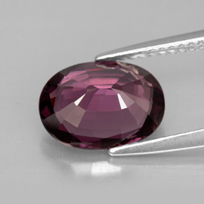 Spinelle violet naturelle coupe ovale, 3,10 ct, VS