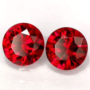 Achetez naturel ct rouge spinelle gems, coupe roude, en provenance myanmar (birmanie) chez gemselect. en stock, livraison internationale!