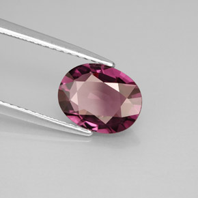 Spinelle violet naturelle coupe ovale, 1,88 ct, VVS-VS