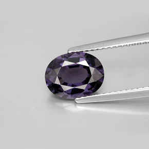 Spinelle violet naturelle coupe ovale, 2,07 ct, VS-SI