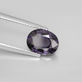 Spinelle violet naturelle coupe ovale, 2,07 ct, VS-SI