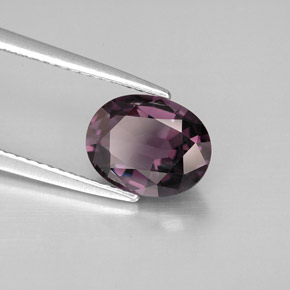 Spinelle violet naturelle coupe ovale, 2,10 ct, VVS
