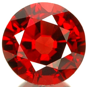 Spinelle rouge naturelle coupe roude, 0,70 ct, VS