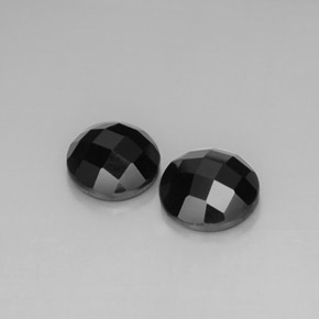 Achetez naturel ct noir spinelle gems, coupe roude, en provenance thaïlande chez gemselect. en stock, livraison internationale!