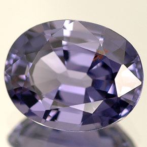 Spinelle violet naturelle coupe ovale, 2,55 ct, VVS