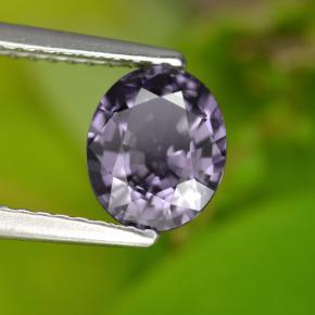 Spinelle pourpre naturelle coupe ovale, 1,21 ct, VVS-VS