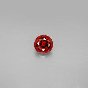 Spinelle orange naturelle coupe roude, 0,57 ct, VVS-VS
