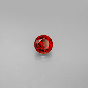 Spinelle orange naturelle coupe roude, 0,57 ct, VVS-VS