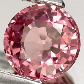 Spinelle rose naturelle coupe roude, 1,13 ct, VS