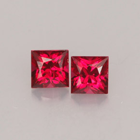 Achetez naturel ct rouge spinelle gems, carré, en provenance myanmar (birmanie) chez gemselect. en stock, livraison internationale!