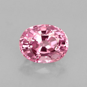Spinelle rose naturelle coupe ovale, 1,09 ct, VVS-VS