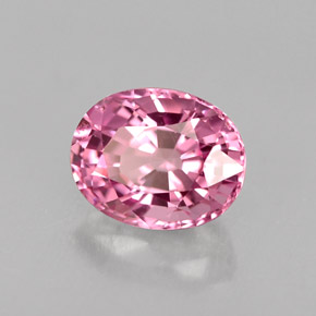 Spinelle rose naturelle coupe ovale, 1,09 ct, VVS-VS