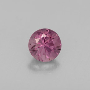 Spinelle violet naturelle coupe roude, 0,46 ct, VVS-VS
