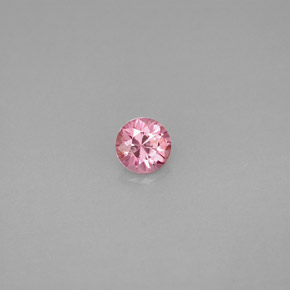 Spinelle rose naturelle coupe roude, 0,39 ct, VVS