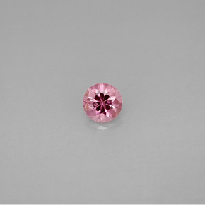 Spinelle rose naturelle coupe roude, 0,39 ct, VVS