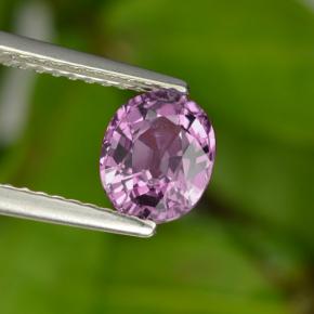 Spinelle pourpre naturelle coupe ovale, 1,19 ct, VS-SI
