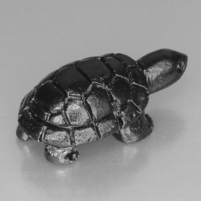 Spinelle noir naturelle forme fantaisie, 23,03 ct, opaque