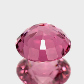 Spinelle rose naturelle coupe roude, 1,25 ct, VVS