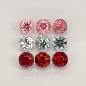 Achetez naturel ct multicolore spinelle gems, coupe roude, en provenance myanmar (birmanie) chez gemselect. en stock, livraison internationale!