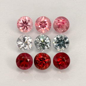 Achetez naturel ct multicolore spinelle gems, coupe roude, en provenance myanmar (birmanie) chez gemselect. en stock, livraison internationale!