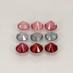 Achetez naturel ct multicolore spinelle gems, coupe roude, en provenance myanmar (birmanie) chez gemselect. en stock, livraison internationale!
