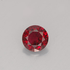 Spinelle rouge naturelle coupe roude, 0,59 ct, VS