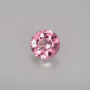 Spinelle rose naturelle coupe roude, 0,45 ct, VVS-VS