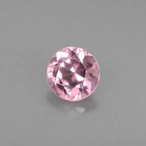 Spinelle rose naturelle coupe roude, 0,44 ct, VVS