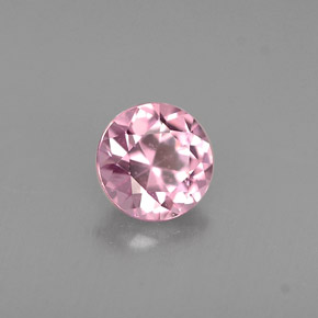 Spinelle rose naturelle coupe roude, 0,44 ct, VVS