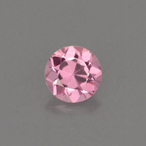 Spinelle rose naturelle coupe roude, 0,46 ct, VS