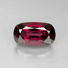 Spinelle rouge naturelle coupe coussin, 3,85 ct, VS