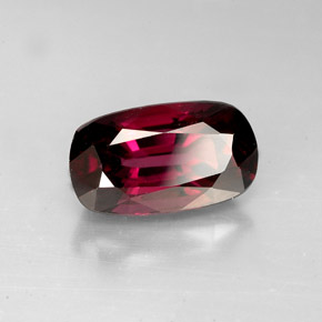Spinelle rouge naturelle coupe coussin, 3,85 ct, VS