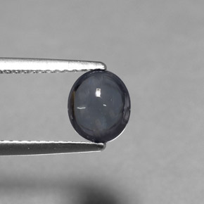 Spinelle gris naturelle coupe ovale, 1,32 ct, transparent