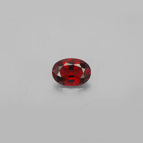 Spinelle rouge naturelle coupe ovale, 0,64 ct, VVS-VS