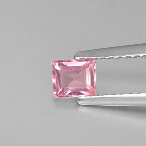Spinelle rose naturelle baguette, 0,37 ct, VVS-VS