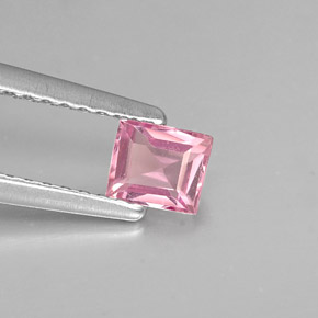 Spinelle rose naturelle baguette, 0,37 ct, VVS-VS