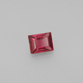 Spinelle rouge naturelle baguette, 0,43 ct, VS