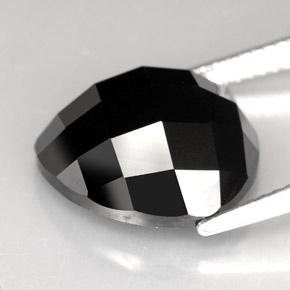 Spinelle noir naturelle trillion, 11,09 ct, opaque