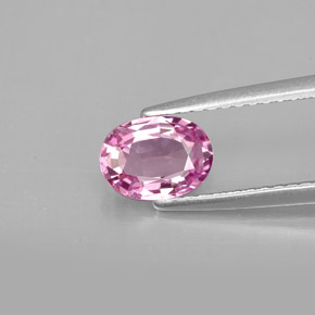 Spinelle rose naturelle coupe ovale, 0,87 ct, VVS-VS