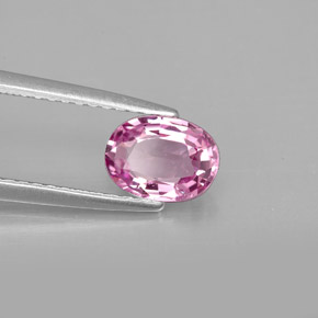 Spinelle rose naturelle coupe ovale, 0,87 ct, VVS-VS