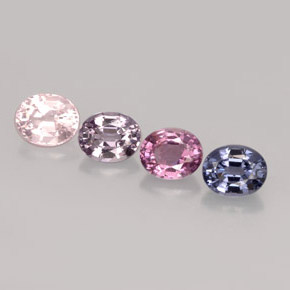 Achetez naturel ct multicolore spinelle gems, coupe ovale, en provenance tanzanie chez gemselect. en stock, livraison internationale!