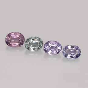 Achetez naturel ct multicolore spinelle gems, coupe ovale, en provenance tanzanie chez gemselect. en stock, livraison internationale!